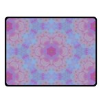 Pattern Pink Hexagon Flower Design Fleece Blanket (Small) 50 x40  Blanket Front