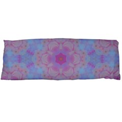 Pattern Pink Hexagon Flower Design Body Pillow Case (dakimakura) by Simbadda