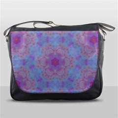 Pattern Pink Hexagon Flower Design Messenger Bag