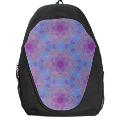 Pattern Pink Hexagon Flower Design Backpack Bag