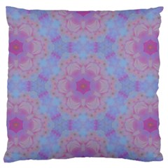 Pattern Pink Hexagon Flower Design Standard Flano Cushion Case (one Side) by Simbadda