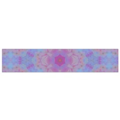 Pattern Pink Hexagon Flower Design Small Flano Scarf by Simbadda