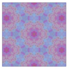 Pattern Pink Hexagon Flower Design Large Satin Scarf (square) by Simbadda