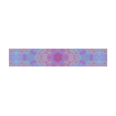 Pattern Pink Hexagon Flower Design Flano Scarf (Mini)