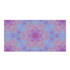 Pattern Pink Hexagon Flower Design Satin Wrap