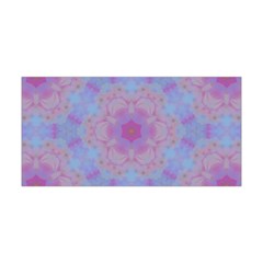 Pattern Pink Hexagon Flower Design Yoga Headband