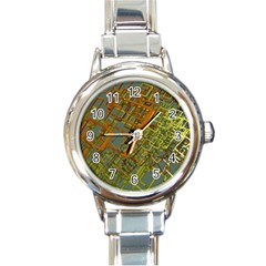 Art 3d Windows Modeling Dimension Round Italian Charm Watch by Simbadda