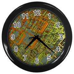 Art 3d Windows Modeling Dimension Wall Clock (black) by Simbadda