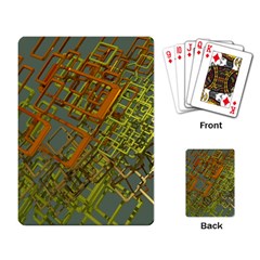 Art 3d Windows Modeling Dimension Playing Cards Single Design by Simbadda