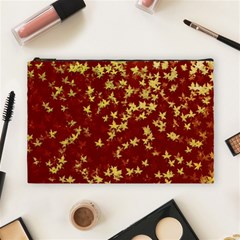 Background Design Leaves Pattern Cosmetic Bag (large) by Simbadda