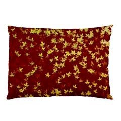 Background Design Leaves Pattern Pillow Case (two Sides) by Simbadda