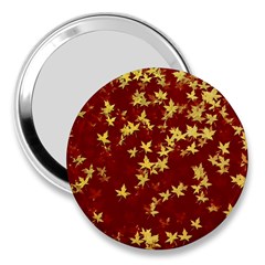 Background Design Leaves Pattern 3  Handbag Mirrors by Simbadda