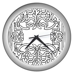 Grolier Antique Scroll Fruit Wall Clock (silver) by Simbadda