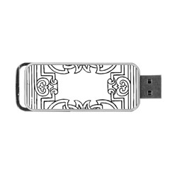 Grolier Antique Scroll Fruit Portable Usb Flash (one Side) by Simbadda