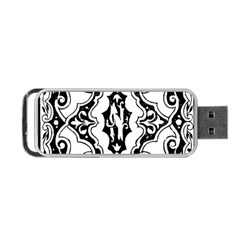 Holbein Floriated Antique Scroll Portable Usb Flash (two Sides) by Simbadda