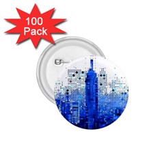 Skyline Skyscraper Abstract Points 1 75  Buttons (100 Pack) 