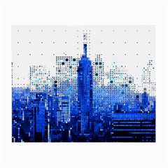 Skyline Skyscraper Abstract Points Small Glasses Cloth by Simbadda