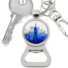 Skyline Skyscraper Abstract Points Bottle Opener Key Chains by Simbadda