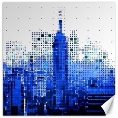 Skyline Skyscraper Abstract Points Canvas 12  X 12  by Simbadda