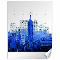 Skyline Skyscraper Abstract Points Canvas 12  X 16  by Simbadda