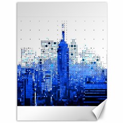 Skyline Skyscraper Abstract Points Canvas 36  X 48  by Simbadda