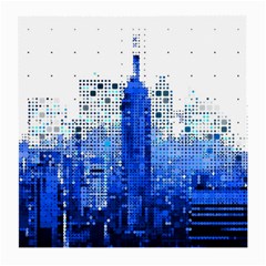 Skyline Skyscraper Abstract Points Medium Glasses Cloth by Simbadda