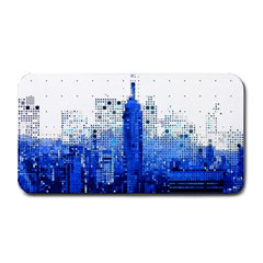 Skyline Skyscraper Abstract Points Medium Bar Mats by Simbadda