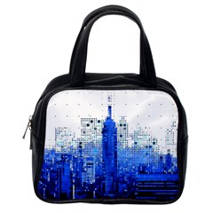 Skyline Skyscraper Abstract Points Classic Handbag (one Side) by Simbadda