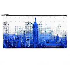 Skyline Skyscraper Abstract Points Pencil Cases by Simbadda