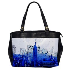 Skyline Skyscraper Abstract Points Oversize Office Handbag by Simbadda