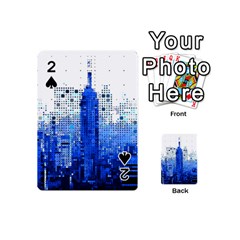 Skyline Skyscraper Abstract Points Playing Cards 54 (mini) by Simbadda