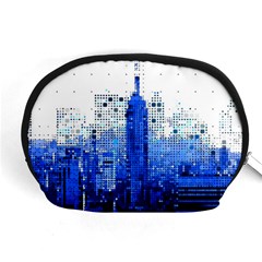 Skyline Skyscraper Abstract Points Accessory Pouch (medium) by Simbadda