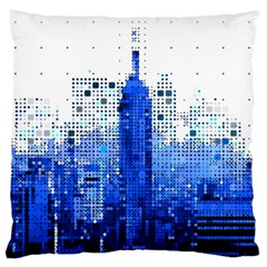 Skyline Skyscraper Abstract Points Standard Flano Cushion Case (two Sides) by Simbadda