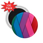 Abstract Background Colorful Strips 2.25  Magnets (100 pack)  Front