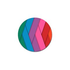 Abstract Background Colorful Strips Golf Ball Marker by Simbadda