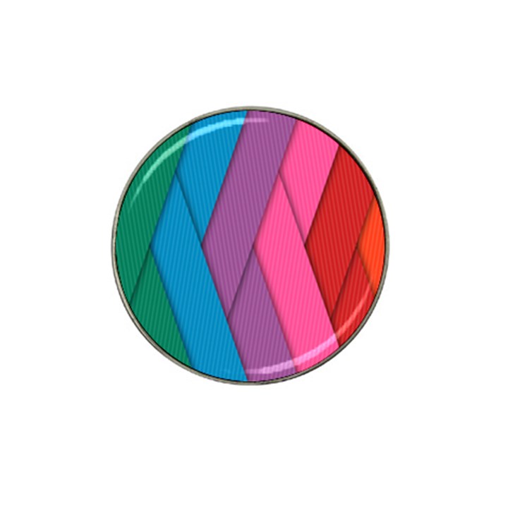 Abstract Background Colorful Strips Hat Clip Ball Marker