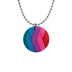 Abstract Background Colorful Strips Button Necklaces by Simbadda