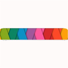 Abstract Background Colorful Strips Small Bar Mats by Simbadda