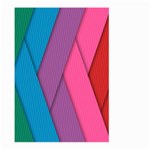 Abstract Background Colorful Strips Large Garden Flag (Two Sides) Front