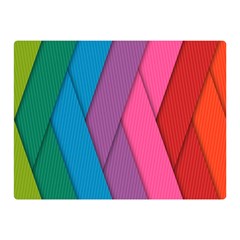 Abstract Background Colorful Strips Double Sided Flano Blanket (mini)  by Simbadda