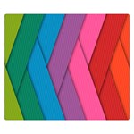 Abstract Background Colorful Strips Double Sided Flano Blanket (Small)  50 x40  Blanket Front