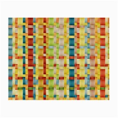 Woven Pattern Background Yellow Small Glasses Cloth (2-side) by Simbadda