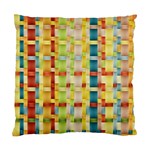 Woven Pattern Background Yellow Standard Cushion Case (One Side) Front