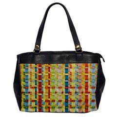 Woven Pattern Background Yellow Oversize Office Handbag by Simbadda