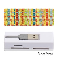 Woven Pattern Background Yellow Memory Card Reader (stick) by Simbadda