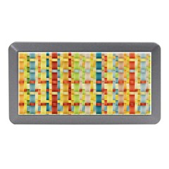 Woven Pattern Background Yellow Memory Card Reader (mini) by Simbadda