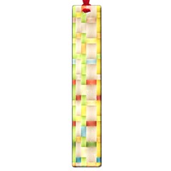 Woven Pattern Background Yellow Large Book Marks by Simbadda