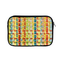 Woven Pattern Background Yellow Apple Ipad Mini Zipper Cases by Simbadda