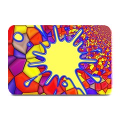 Embroidery Dab Color Spray Plate Mats by Simbadda