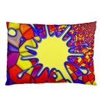 Embroidery Dab Color Spray Pillow Case (Two Sides) Front